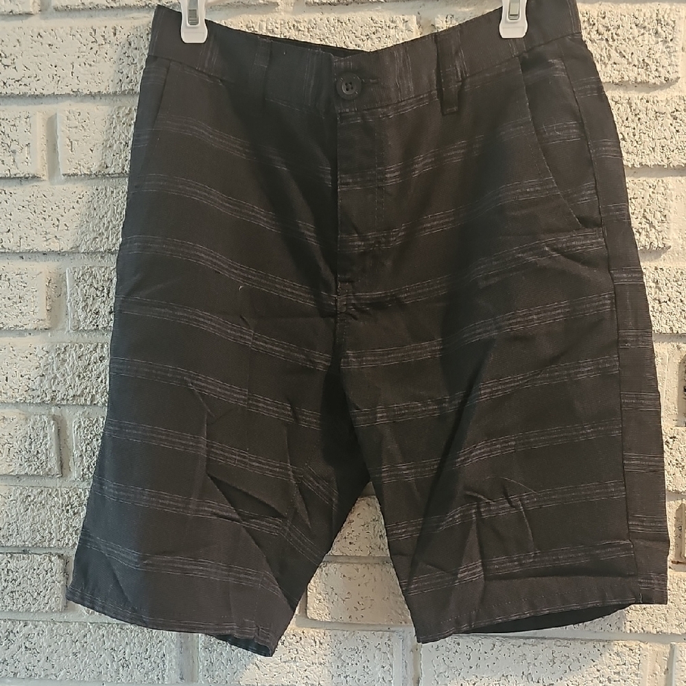 Classic Black Striped Men's Shorts